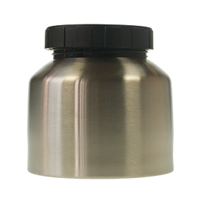 Reservoir met deksel, 1000 ml. RVS. Voor FinishControl opzetstukken